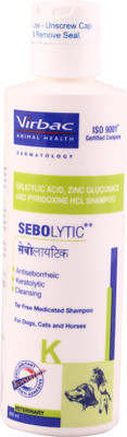 

Virbac Allergy Relief, Anti-dandruff, Anti-fungal, Anti-itching, Anti-microbial, Anti-parasitic, Conditioning, Flea and Tick, Hypoallergenic, Whitening and Color Enhancing Virbac SEBOLYTIC Anti-Seborrheic Shampoo For Dogs & Cats By Pawsitively Pet Care- 2
