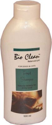 

Bio Clean Whitening and Color Enhancing Bio Clean Fruit Shampoo Natures remedy for Shiny Coat For Dogs & Cat By Pawsitively Pet Care-500 ml Dog Shampoo(500 ml)