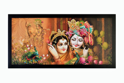 

Radhaji and Krishnaji Unframed Sparkle Sticker Wall Poster (20 X 40 Inches) Fine Art Print(20 inch X 40 inch, Rolled)