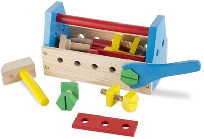

Munchkinz Wooden Multi-functional Tool Set with Maintenance Box Toy with Baby Nut Combinations