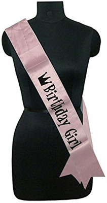 

PARTY PROPZ GIRL SASH SET OF 1/ BIRTHDAY PARTY DECORATION/BIRTHDAY GIRL PARTY SUPPLIES