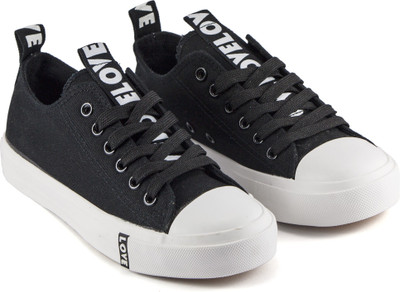 

DeVEE Love The Way You Lie Black Sneakers For Women(Black