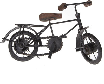 

M J Style Cycle Showpiece Decorative Showpiece - 16 cm(Iron, Black)