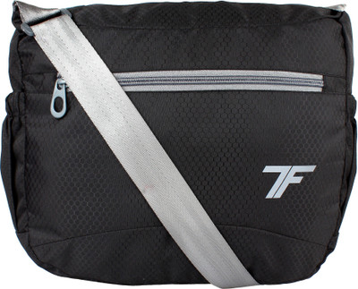 

Fashion Track Men & Women Casual Black Polyester Sling Bag
