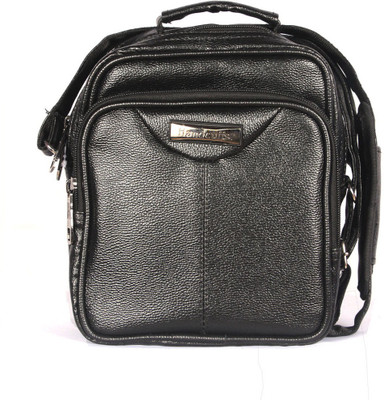 

HANDCUFFS Men & Women Formal Black Leatherette Sling Bag