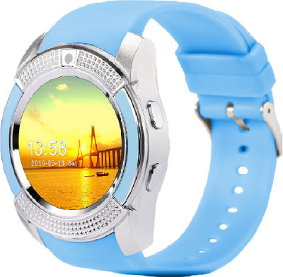 

ESTAR Bluetooth Smartwatch Compatible With Intex Aqua 3G Pro Q Gold Smartwatch(Gold Strap Free Size)