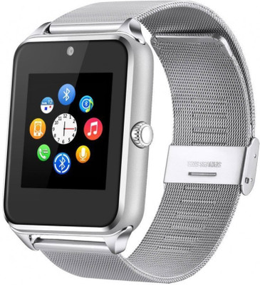 

ESTAR Bluetooth Smartwatch Compatible With Intex Aqua 3G Star Silver Smartwatch(Silver Strap Free Size)