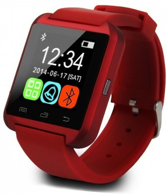 

ESTAR Bluetooth Smartwatch Compatible With Intex Aqua Craze II Red Smartwatch(Red Strap Free Size)