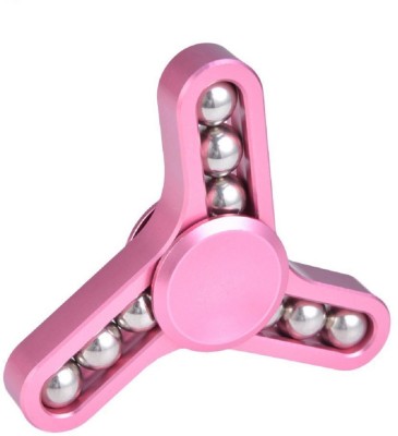 

Emob Unique Designed Nine Balls Metal Fidget Hand Spinner Toy With Stainless Steel Balls Long Spin Time-Pink(Pink)