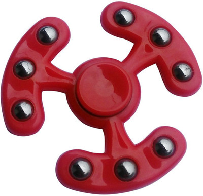 

JHARJHAR 9 BALLS & 3 ARMS FIDGET SPINNERS(Red)