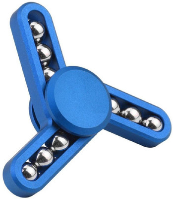 

Emob Unique Designed Nine Balls Metal Fidget Hand Spinner Toy With Stainless Steel Balls Long Spin Time-Blue(Blue)