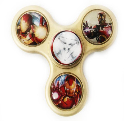 

Happy GiftMart Iron Man High Quality Fidget Spinner With Guaranteed 2 Minute Spin Time (GOLD)(Gold)