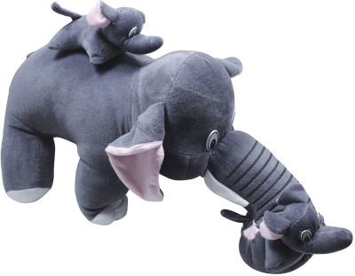 

Casotec Elephant with babies - 45 cm(Grey)