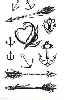 

Savii Arm Hand Wrist Tattoo(Heart Arrow)