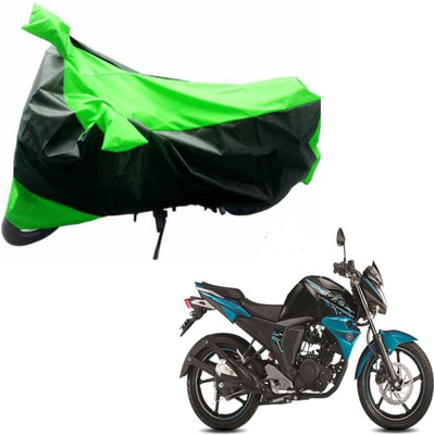AKART Two Wheeler Cover for Yamaha(SZ-S, Black, Green)