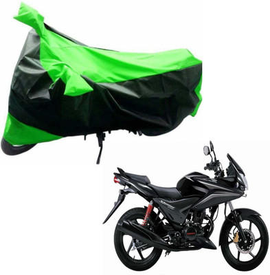 AKART Two Wheeler Cover for Honda(CBF Stunner, Black, Green)