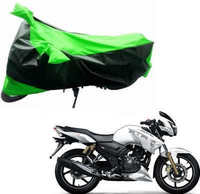 AKART Two Wheeler Cover for TVS(Apache RTR 180, Black, Green)