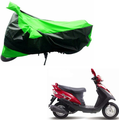 AKART Two Wheeler Cover for Mahindra(Flyte, Black, Green)