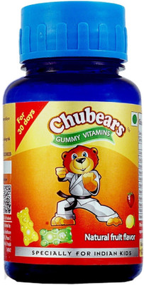 

Chubears Gummy Multivitamins - 9 Vitamins with 400 IU of Vit D(30 No)