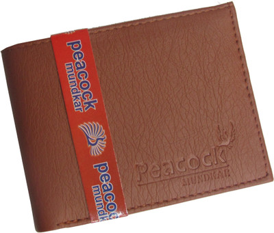 

Peacock Mundkar Men Tan Artificial Leather Wallet(5 Card Slots)