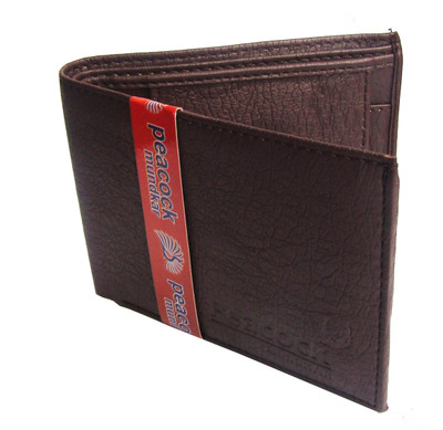 

Peacock Mundkar Men Tan Artificial Leather Wallet(5 Card Slots), Brown