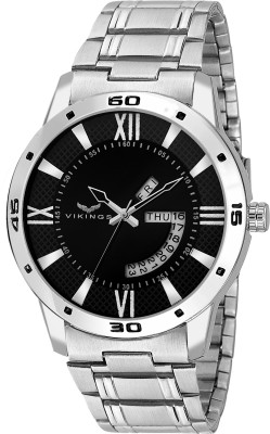 vikings VK-G1106-BLK-CHN-Day & Date callender watch which display next day and next dates also DAY & DATE SERIES Watch  - For Boys   Watches  (VIKINGS)