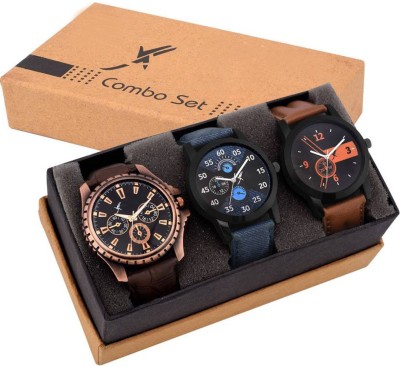 Fancy Combo Of Three Watches With Box Watch  - For Boys & Girls   Watches  (Fancy)