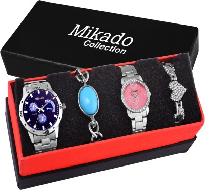 Mikado Elegant x design couple watch for men and women with one year warranty and quartz mechanism. Watch  - For Men & Women   Watches  (Mikado)