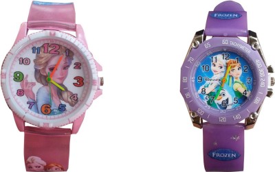 Gubbarey Offer: 2 Frozen Colorful Watch  - For Girls   Watches  (GUBBAREY)