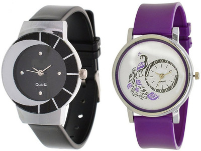 

vk sales Black And Purple Watch - For Women