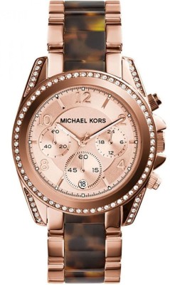 Michael Kors MK5859i Blair Rose Dial Rose Gold-Tone Watch  - For Women   Watches  (Michael Kors)