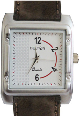 

Rich & Famous Trendy Leather Brown Belt Square Dial (Water Resistance) Watch - For Men