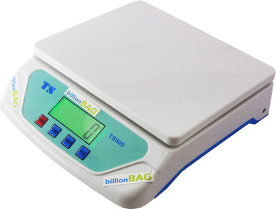 

Billionbag Auto Backlight Electronic TS-500 Platinum Digital Compact Scale, 25 Kg Capacity Best Qualtiy Kitchen Use Weighing Scale(White)