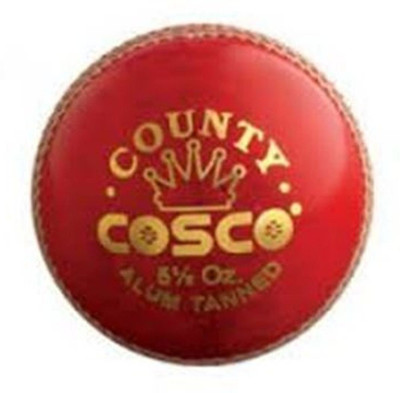 Cosco COUNTY Cricket Leather Ball(Pack of 1, Red) available at flipkart for Rs.320