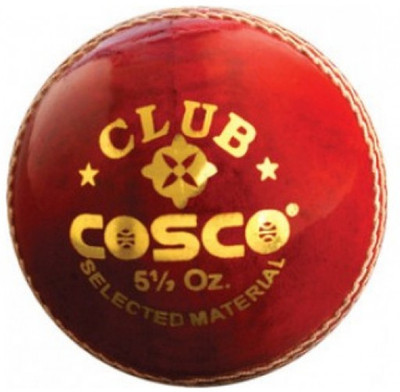 Cosco CLUB Cricket Leather Ball(Pack of 1, Red) available at flipkart for Rs.234