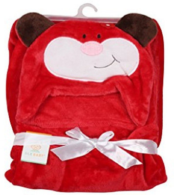 

N&M Animal  Hooded Baby Blanket(Polyester, Red