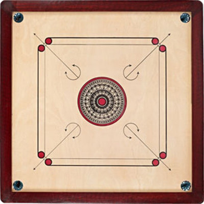 

TURBO High Quality Carrom Coins & Striker (1.5X1.5 ) Board Game