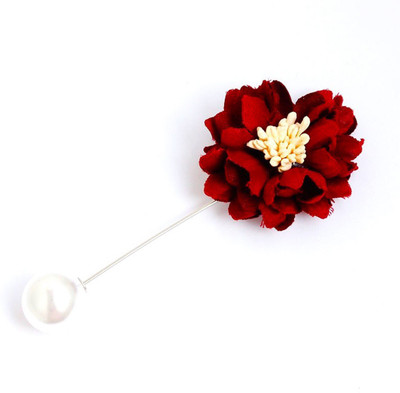 BLINGG Flower Lapel Pin Brooch(Red)
