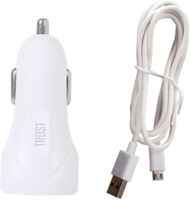 

Trost 2.1 Amp Turbo Car Charger(White)