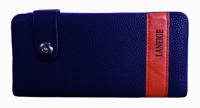 

SAMCO FAS Girls Brown Canvas Wallet(10 Card Slots), Blue