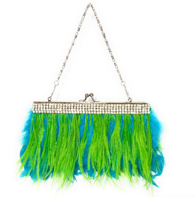 

Iios Party Green Clutch