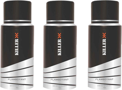 

Killer Flamboyant Deodorant 150ML Each (Pack of 3) For Men and Women Deodorant Spray - For Men & Women(450 ml, Pack of 3)