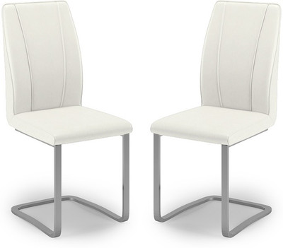 

Urban Ladder Seneca Leatherette Dining Chair(Set of 2, Finish Color - White)