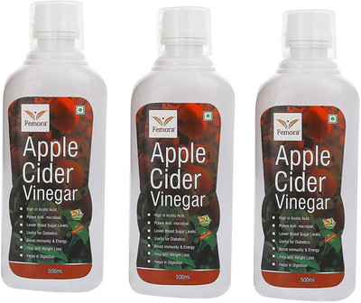 

Femora Garden Apple Cider Vinegar(3x500 ml, Apple Flavored)