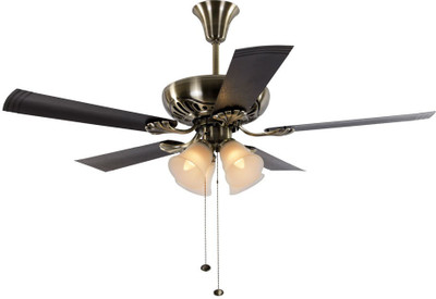 Usha Fontana Maple 5 Blade Ceiling Fan(Antique Brass) available at flipkart for Rs.6449
