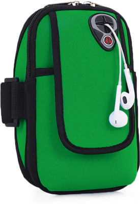 

Shadow Fax Universal Running Case Mobile Phone Bag Wrist Armbands Sports Outdoor Cycling Wallet Pouch Fitness Band(Green, Pack of 1)