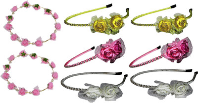 

Anokhi Ada Combo of Multi Color Metal Hairbands Hair Band(Multicolor)