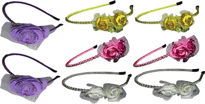 

Yashasvi Combo of Multi Color Metal Hairbands Hair Band(Multicolor)