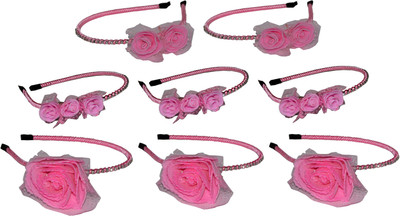 

Anokhi Ada Combo of Pink Color Floral Metal Hairbands Hair Band(Pink)
