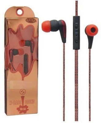 A CONNECT Z VM-67-R Wired Headset(Red, In the Ear)